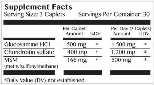 Bone & Joint Health Supplement, MSM, Formula,90 Caplets