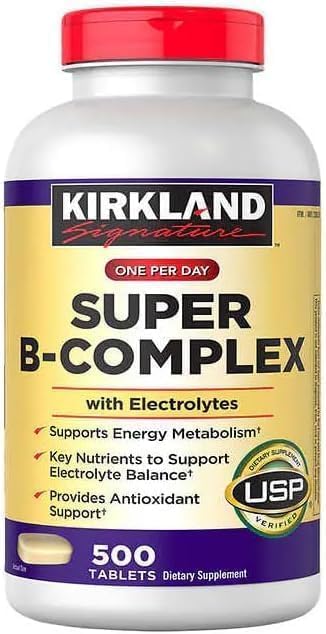 Signature Super B-Complex with Electrolytes, 1-Pack 500 Tablets