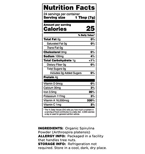 Terrasoul Superfoods Organic Spirulina Powder, 6