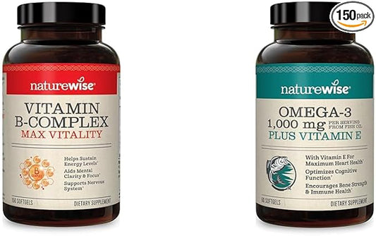 NatureWise Vitamin B Complex Cellular Energy 3 Fish