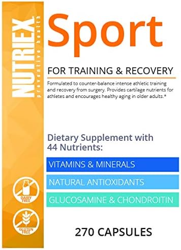 Sport Comprehensive Multivitamin Supplement with Glucosamine 270 Capsules