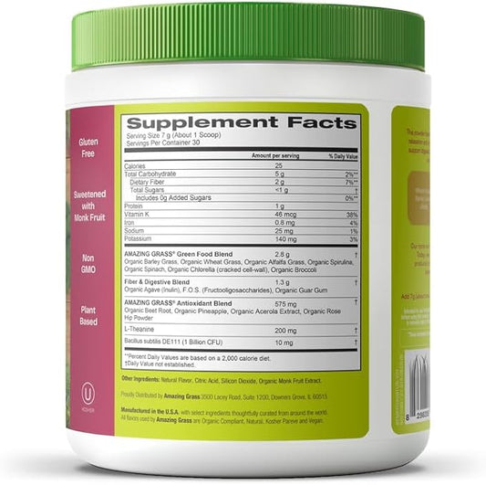 Amazing Grass Greens Blend Mood: Super 30 Servings