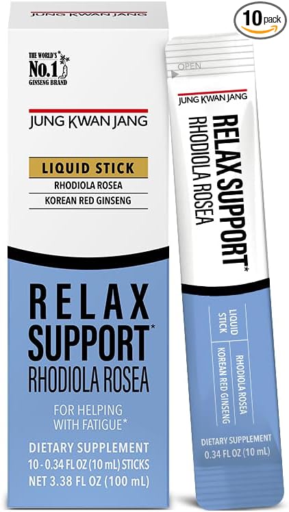 JungKwanJang Relax Support Rhodiola Rosea (800mg), 10 Count