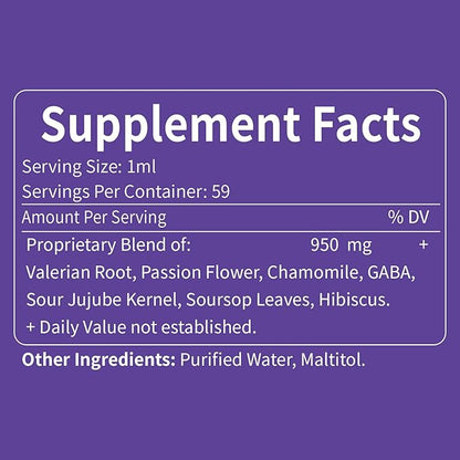 Passion Flower Liquid Drops for Sleep Supplement.2oz