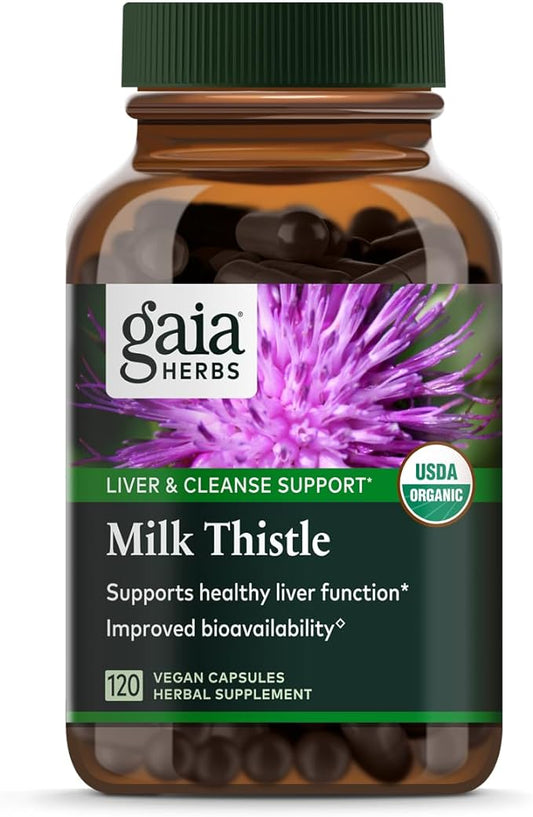 Gaia Herbs Milk Thistle 120 Vegan (40-Day Supply)