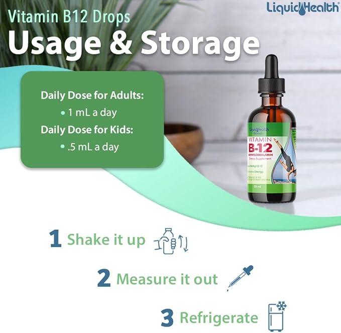 Liquid Health Products Vitamin B-12, 2 Fluid Ounce