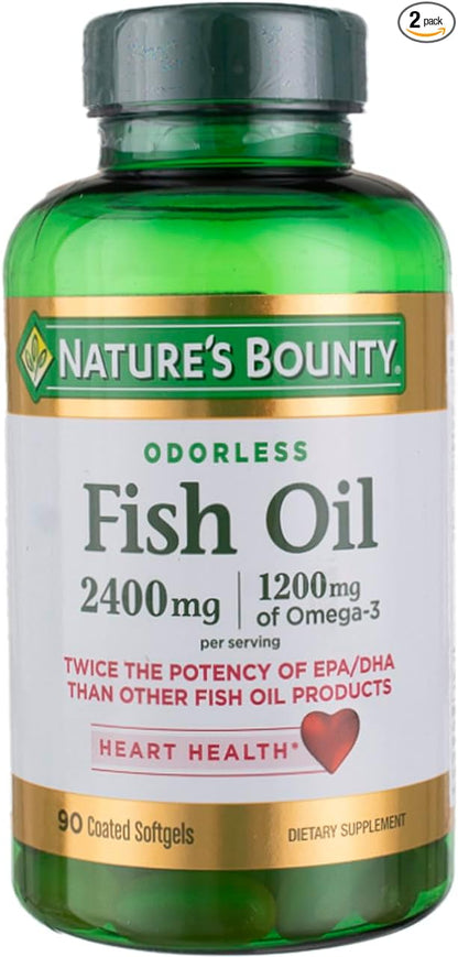 Nature's Bounty Fish 2400 mg OilSoftgels 90 ea 2)