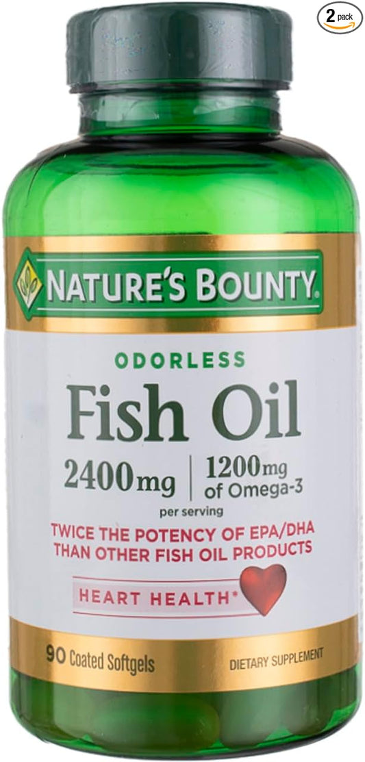 Nature's Bounty Fish 2400 mg OilSoftgels 90 ea 2)
