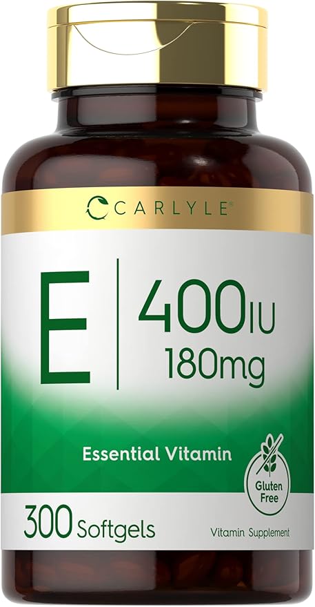 Carlyle Vitamin E Softgel Capsules 400 IU 180mg | 300 Count
