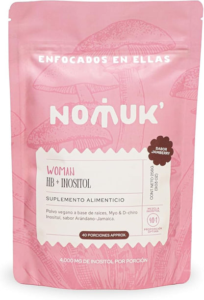 Woman Hormo Balance + Inositol 40:1| Hormonal Support for Women | 4 Adaptogens, Cranberry & Hibiscus Flavor | Promotes Hormo Balance, Energy & Menstrual Health | 100% Natural Ingredients, 40 Servings