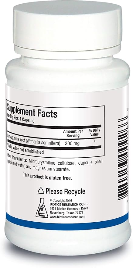 Biotics Research Bio Ashwagandha 300 Ashwagandha 60 Capsules