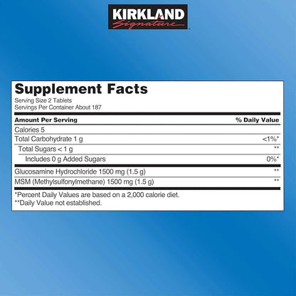 Kirkland Signature Glucosamine with MSM, 375