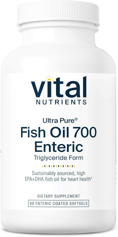 Vital Nutrients Ultra Pure® Fish Oil 700 Enteric Omega-3 Fatty 90 Count
