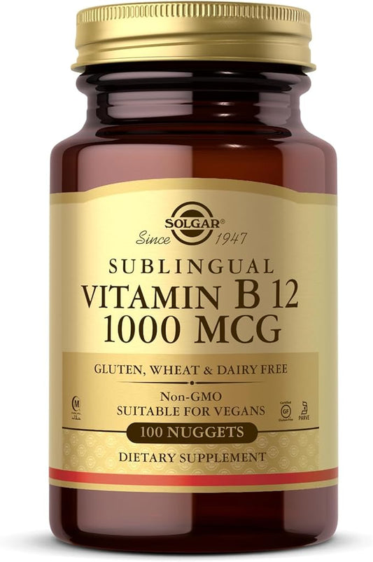 Solgar Vitamin B12 1000 mcg, 100 Nuggets 100 Servings