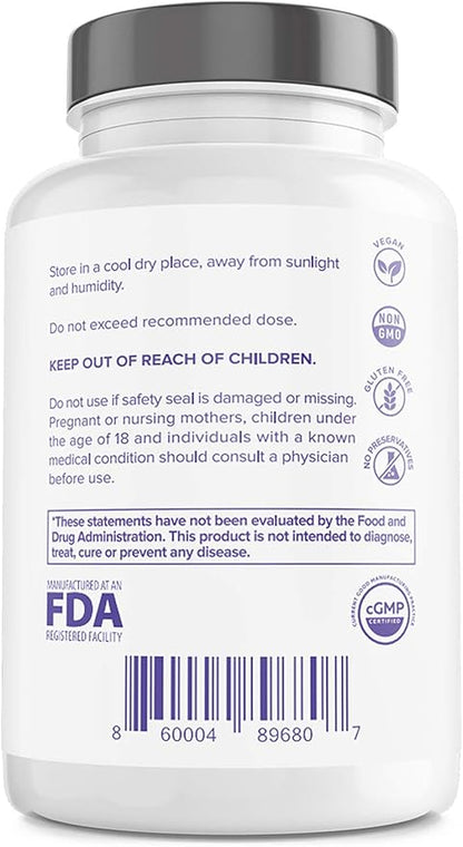 Immune Support Supplement with Vitamin C D3, Glutathione, (60ct) VitaminIQ