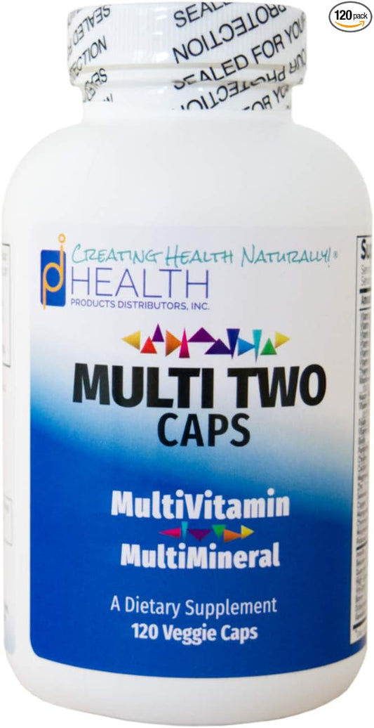 Multi Two (120 Capsules) - Advanced, Full-Spectrum Multivitamin, Mineral, and Cofactor Formula - Coenyzme Vitamins - Veggie Caps