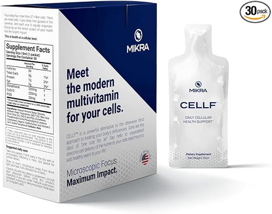 CELLF™ 2.0 Cellular Performance Supplement 30 Day CoQ10 PQQ 10ml Each