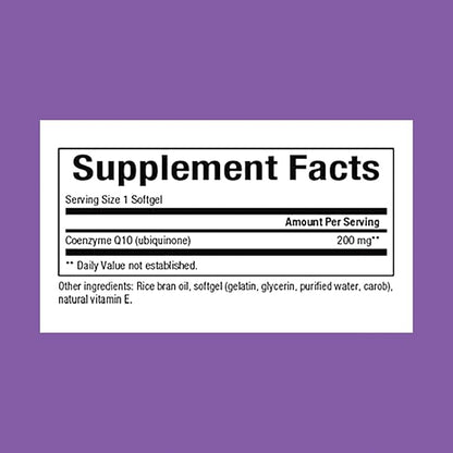 Natural Factors, Coenzyme Q10 200 mg, Q10 Supplement
