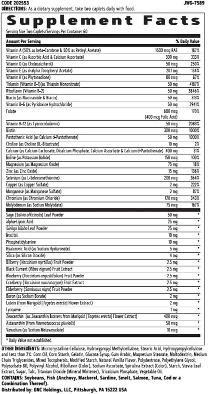 GNC Women's Multivitamin 50 Plus |Supports B12 | 120 Caplets
