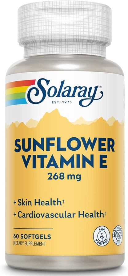 Solaray Super Bio E Sunflower, Softgel 400IU | 60ct