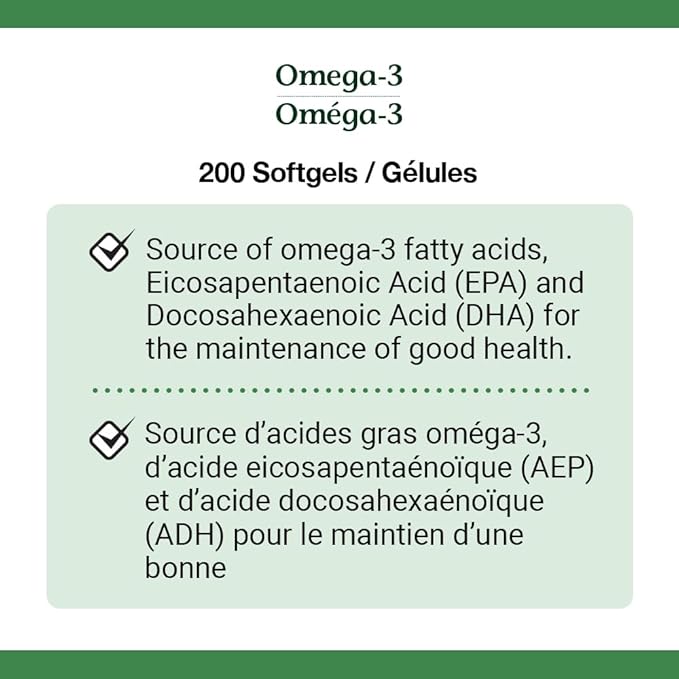 Nature's Bounty Omega-3 1200mg 200 count