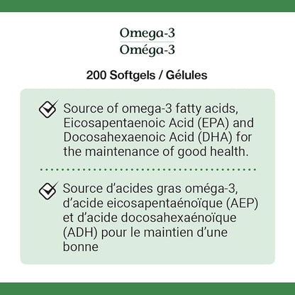 Nature's Bounty Omega-3 1200mg 200 count