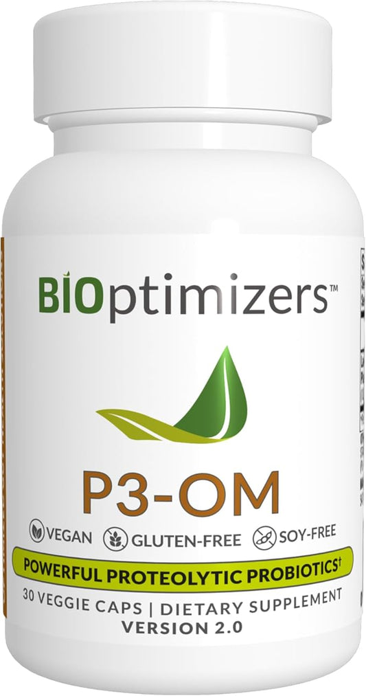 BiOptimizers P3-OM Proteolytic Prebiotics & Probiotics (30 Vegan