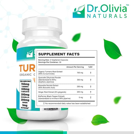 Dr. Olivia's Organic Turmeric Complex 60 Capsules