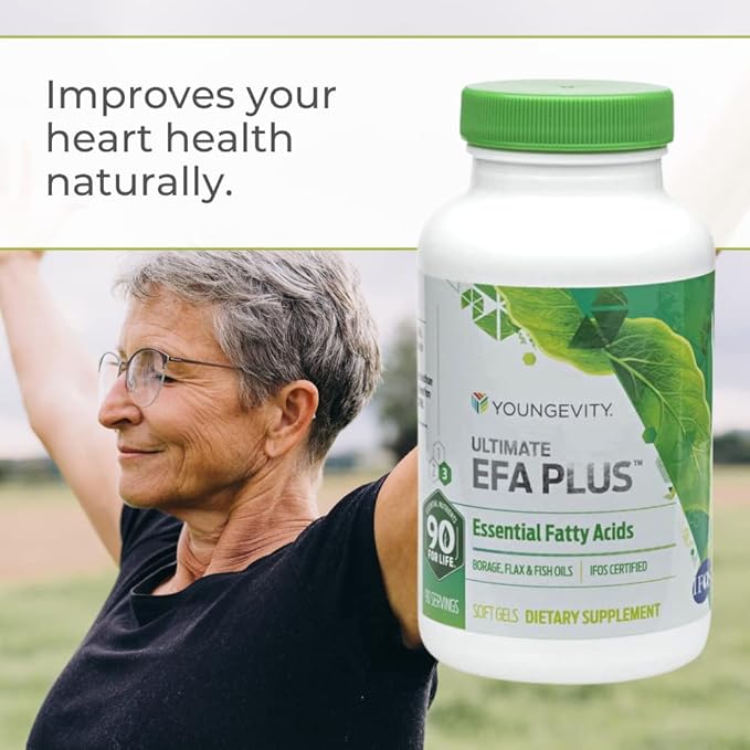 Youngevity Ultimate EFA Plus – Essential 90 Soft Omega-3, Omega-6, Omega-6, Omega-9 Omega-9 Supplement
