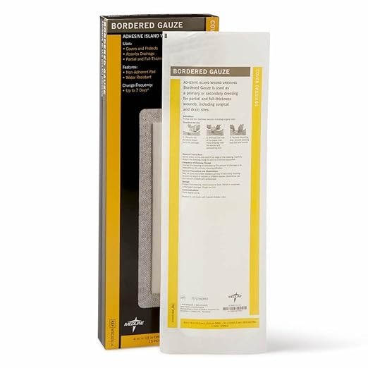 Medline Bordered Gauze, 6" x 6" 15 Count