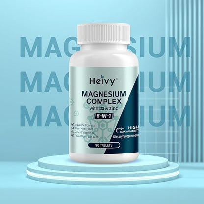 Magnesium Complex 2 Pack, Magnesium Glycinate, D3, Magnesium 180 Tablets