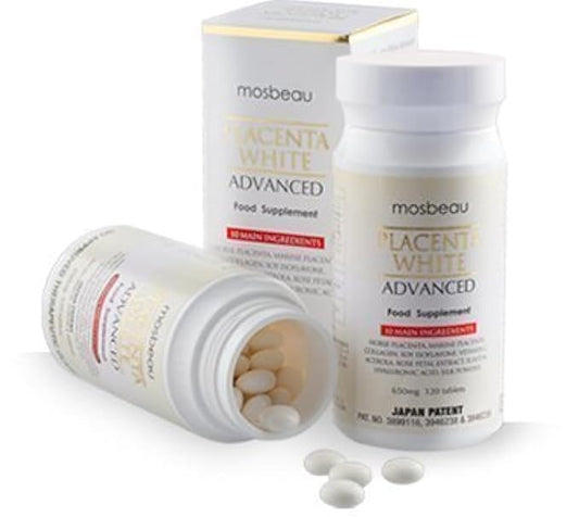 Placenta White Advanced Supplement for Skin 2015 Japan (120 Tablets)