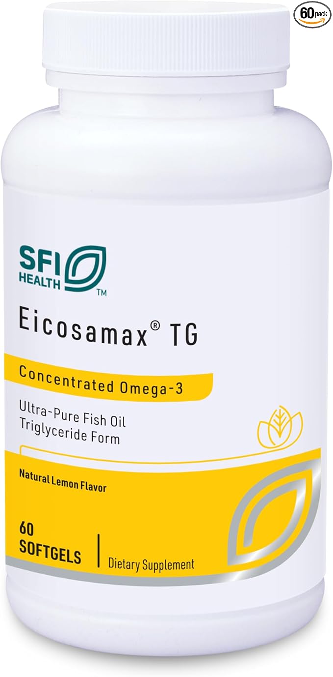 Klaire Labs Eicosamax TG Fish Oil Omega-3 Fish (60 Softgels)