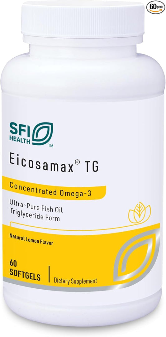 Klaire Labs Eicosamax TG Fish Oil Omega-3 Fish (60 Softgels)