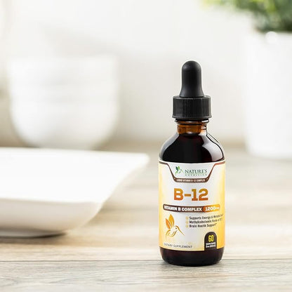 Vitamin B 12 Complex Drops 1200 B12 Support 2 Fl