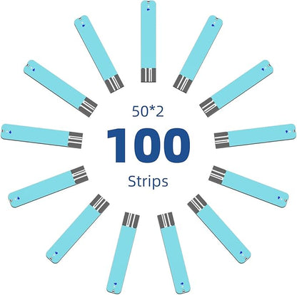 Metene TD-4116 Blood Glucose Test Strips, 100 Count TD-4116 Blood