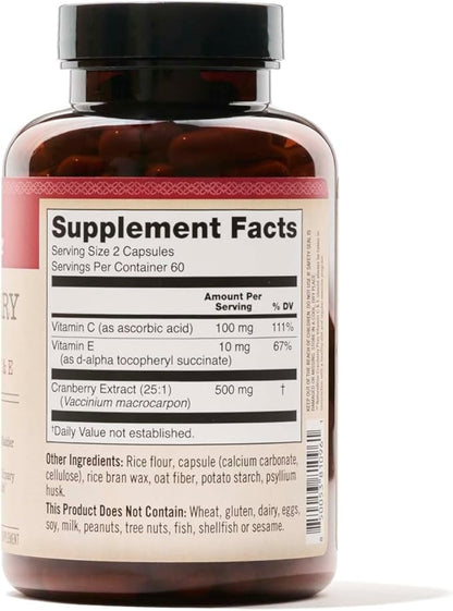 Naturewise Cranberry Extract Pills 12,500mg* Cranberries 120 Capsules[2-Month Capsules[2-Month Supply]
