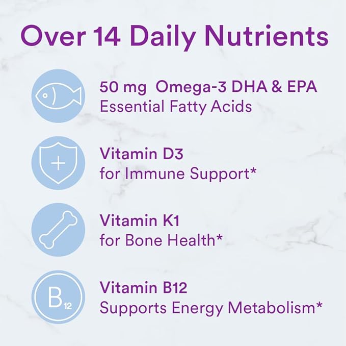 SmartyPants Toddler Multivitamin Gummies: Omega 3 D3, C, B12, B6, B6, Vitamin 90 Count (30 Day