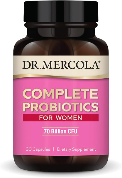 Dr. Mercola Complete Probiotics for Women 70 Billion 30 Servings (30 Capsules),