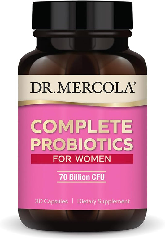 Dr. Mercola Complete Probiotics for Women 70 Billion 30 Servings (30 Capsules),