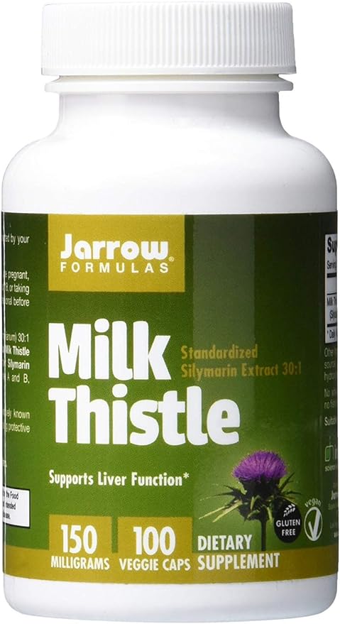 Jarrow Formulas Milk Thistle 150 mg 30:1 Standardized 100 Veggie 33-100 Day