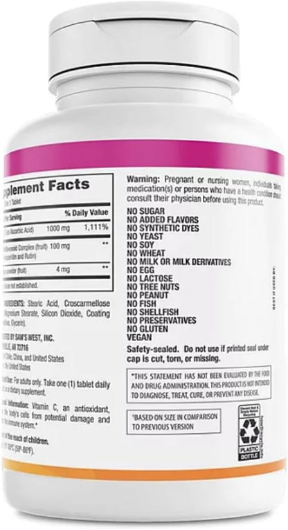 Member's Mark Vitamin C 1000 mg with Rosehips and Citrus Bioflavonoids (500 ct.)