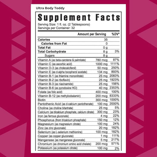 Youngevity Ultra Body Toddy™ - 100+ Nutrient Mega Multi-Vitamin Mineral Supplement for Men and Women - Enhanced Absorption - Phytonutrients - Amino Acids (32 Fl Oz, Pack of 2)