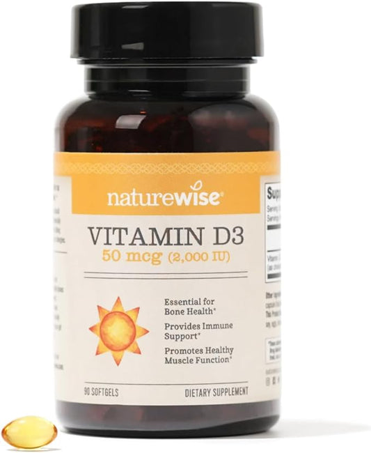 NatureWise Vitamin D3 2000iu (50 mcg) 90 Count