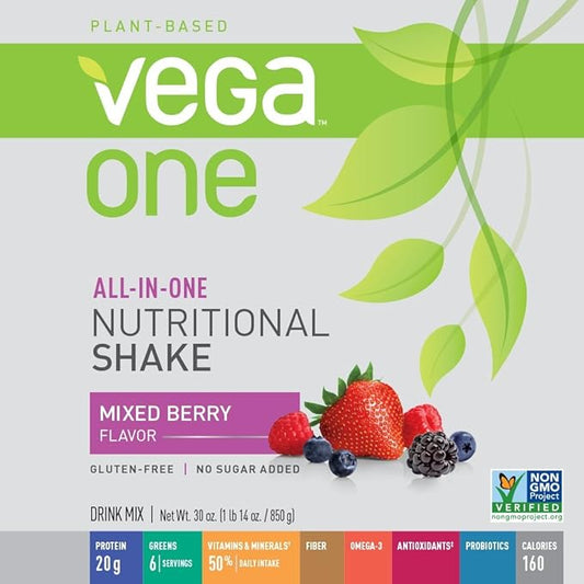 Vega One All-In-One Nutritional Shake Berry (20 Servings) 30 Ounce 1)