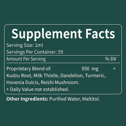 Kudzu Root Liver Health Support Liquid 2oz