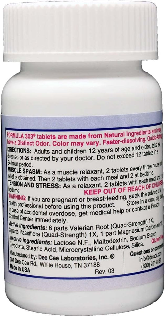 Dee CEE Labs Formula 303 Maximum 90 Tablets;