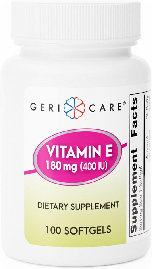 GeriCare Vitamin E Supplement 180 mg (400 IU) 100 Count 1)