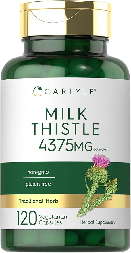 Carlyle Milk Thistle Supplement 4375mg | 120 Capsules
