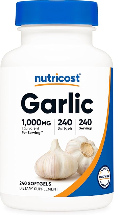 Nutricost Garlic 1000mg, 240 Softgels